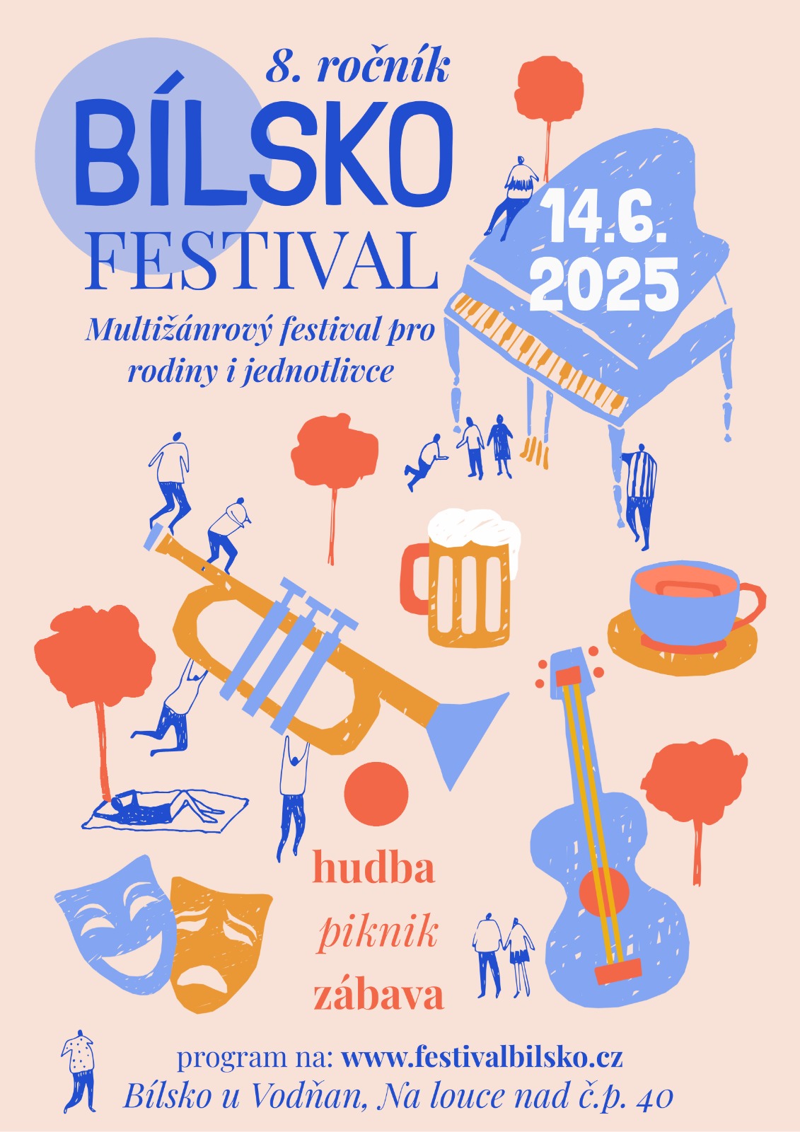 Plakát festivalu Bílsko 2025